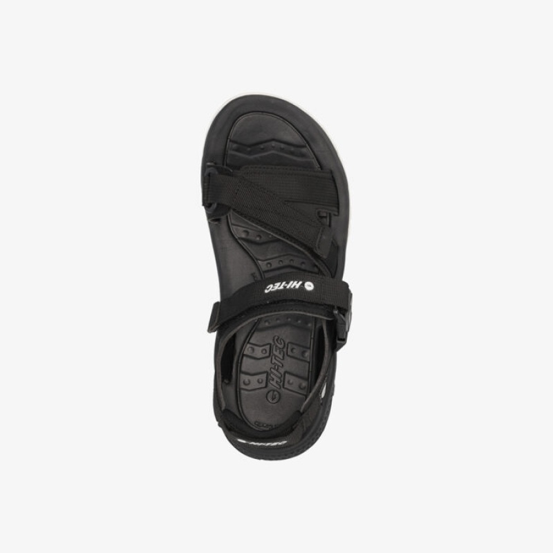 Sandalias Hi-Tec Prairie Hombre Negros | MX62-73