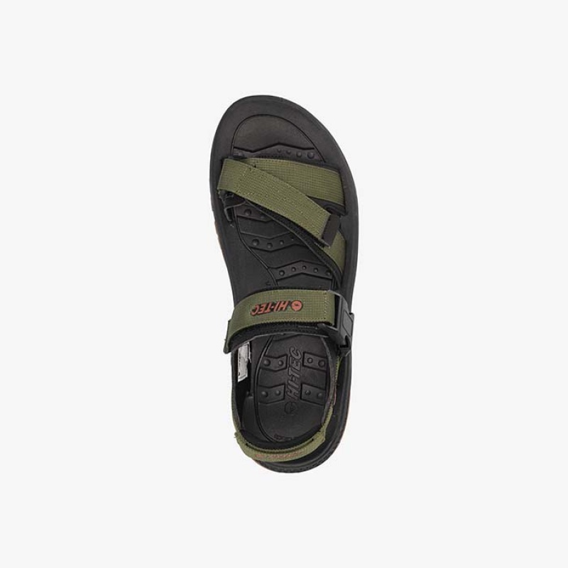 Sandalias Hi-Tec Prairie Hombre Verde Oliva | MX20-23