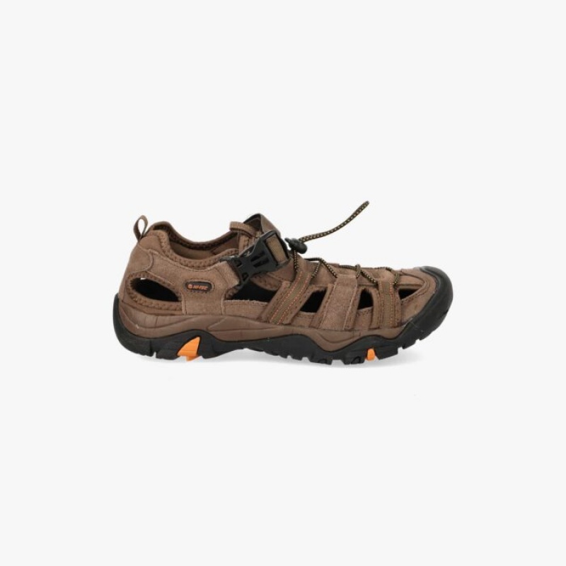 Sandalias Hi-Tec Reef Correa Hombre Marrom Naranjas | MX48-87