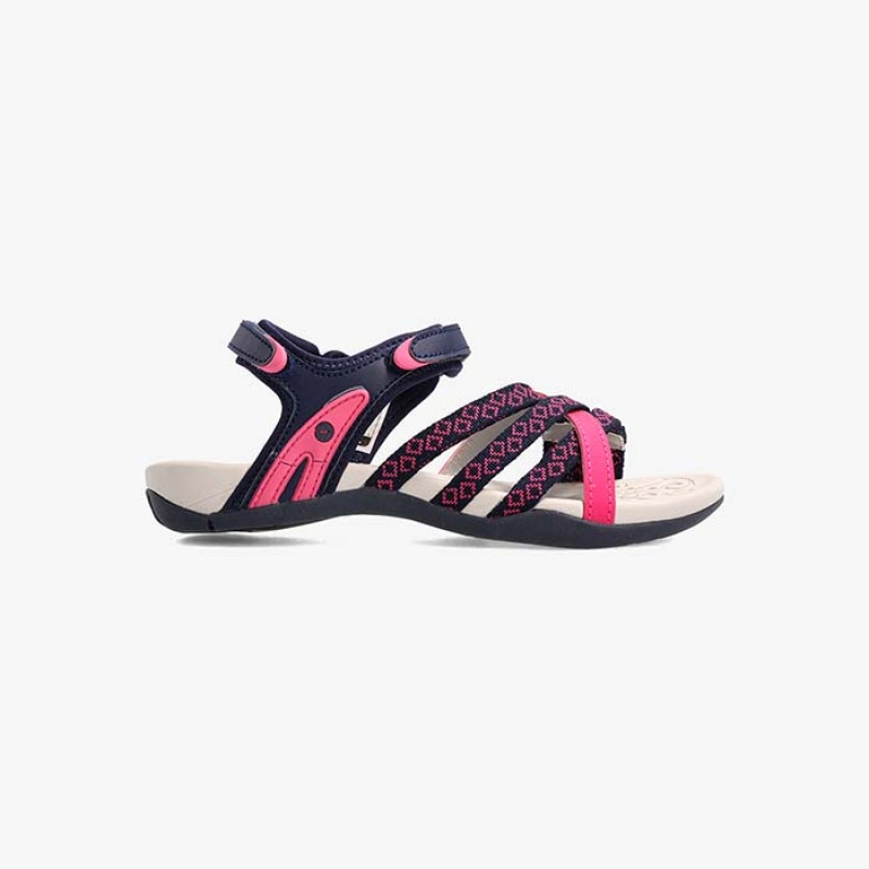 Sandalias Hi-Tec Savanna Niños Azul Marino Fucsia | MX93-49