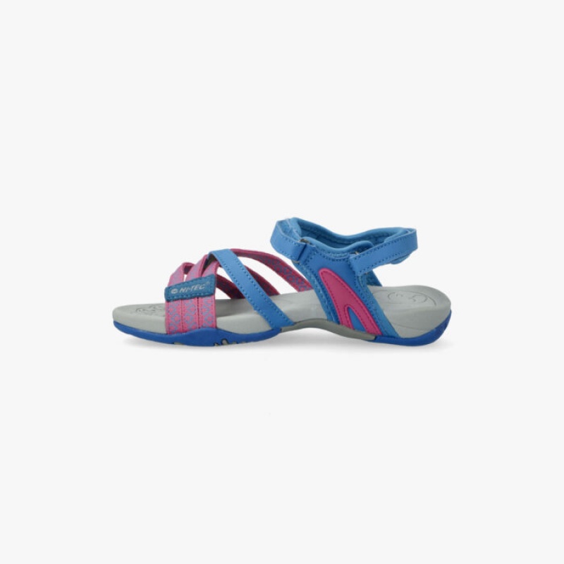 Sandalias Hi-Tec Savanna Niños Azules Rosas | MX72-46