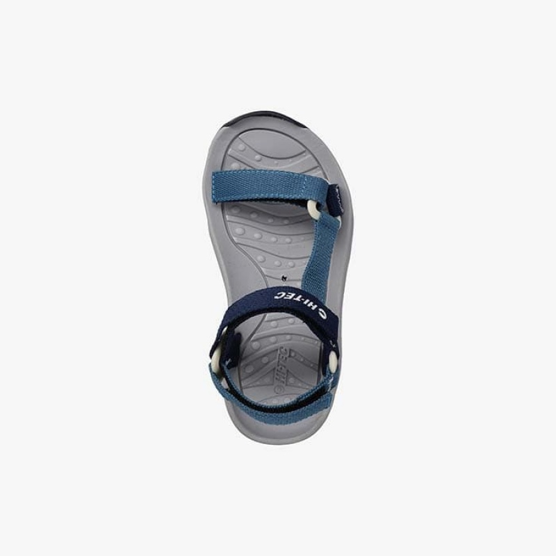 Sandalias Hi-Tec Ula Genie Niños Azules | MX65-91