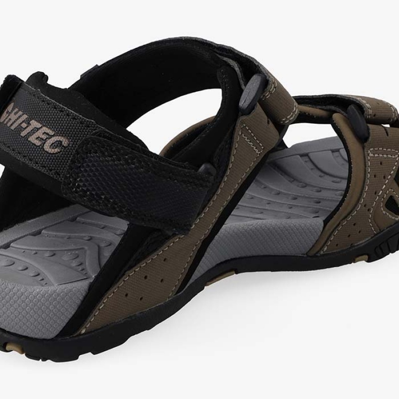 Sandalias Hi-Tec Ula Hombre Marrom Grises | MX14-17