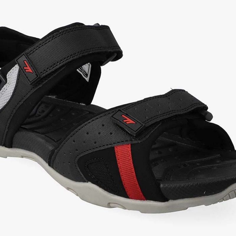 Sandalias Hi-Tec Ula Hombre Negros Rojos | MX45-50