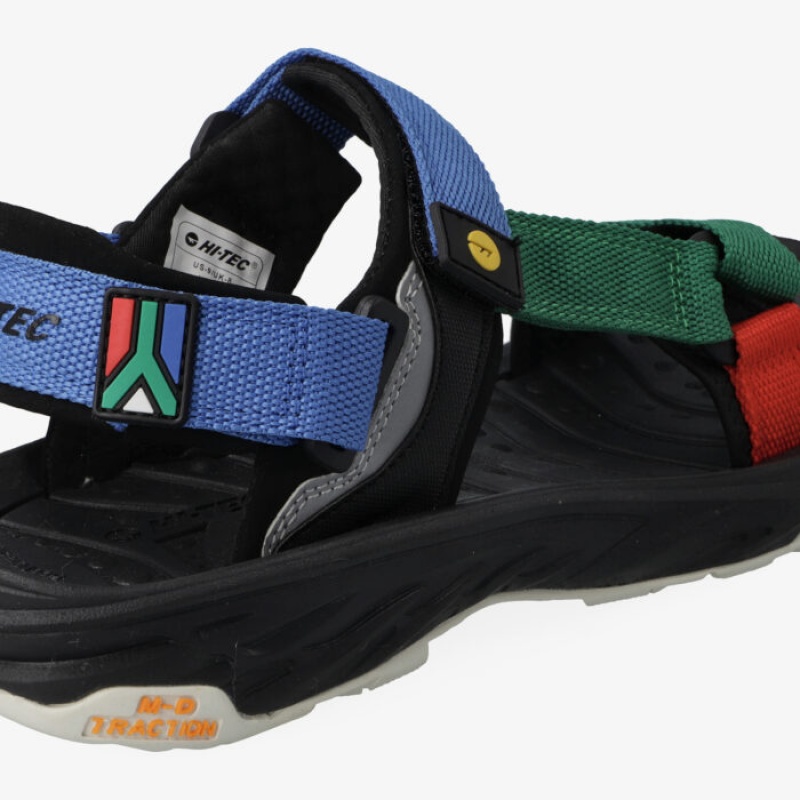 Sandalias Hi-Tec Ula Raft Hombre Negros Verdes | MX16-60