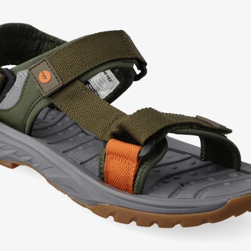 Sandalias Hi-Tec Ula Raft Hombre Verde Oliva | MX90-79