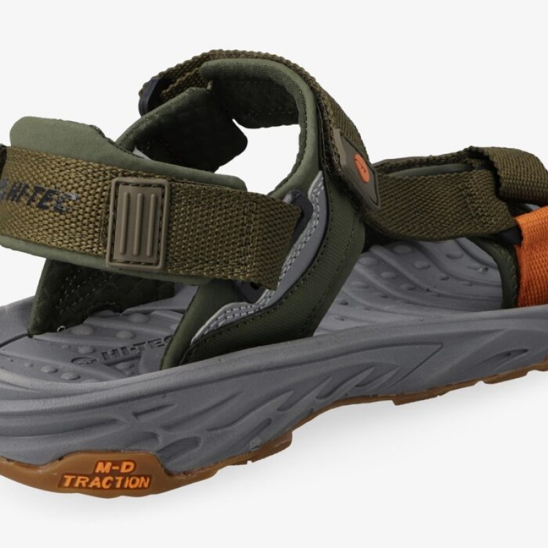 Sandalias Hi-Tec Ula Raft Hombre Verde Oliva | MX90-79