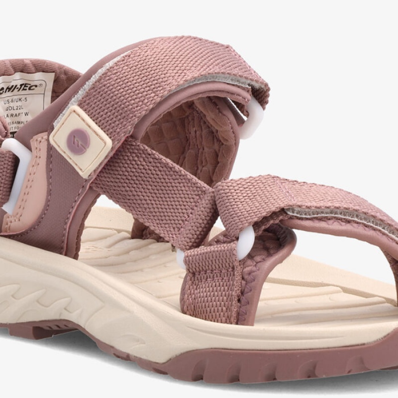 Sandalias Hi-Tec Ula Raft Mujer Rosas Grises | MX34-42