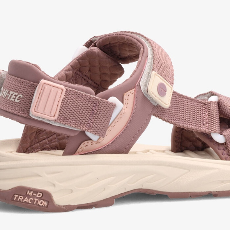 Sandalias Hi-Tec Ula Raft Mujer Rosas Grises | MX34-42