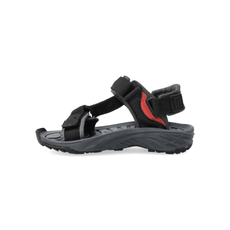 Sandalias Hi-Tec Ula Raft Niños Negros Rojos | MX54-64