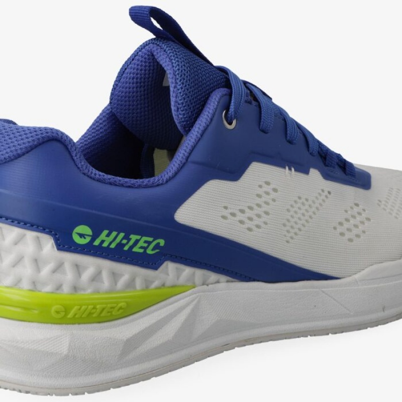 Tenis Hi-Tec Base Line Pro Hombre Blancos Azules | MX10-09