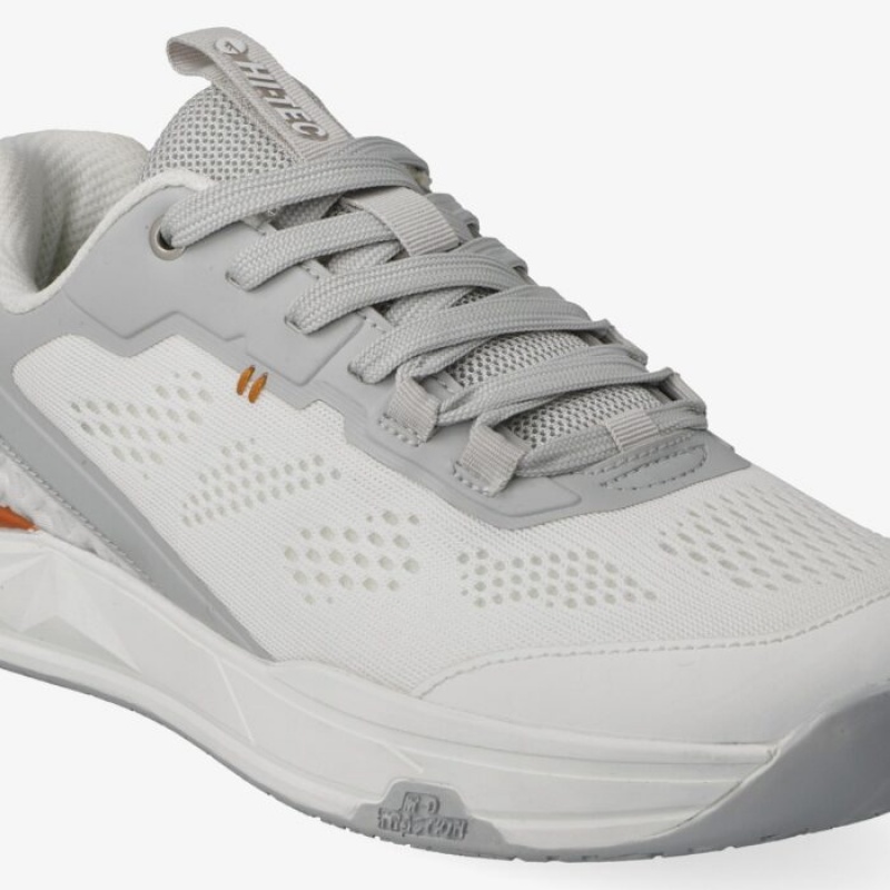 Tenis Hi-Tec Base Line Pro Mujer Blancos Grises | MX84-50