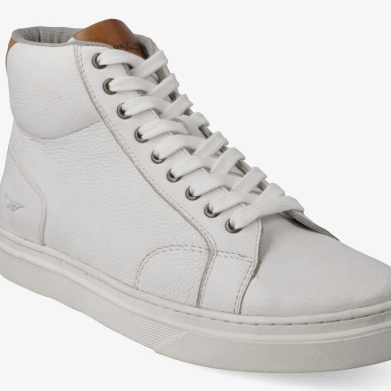 Tenis Hi-Tec Brooklyn Mid Hombre Blancos | MX34-14