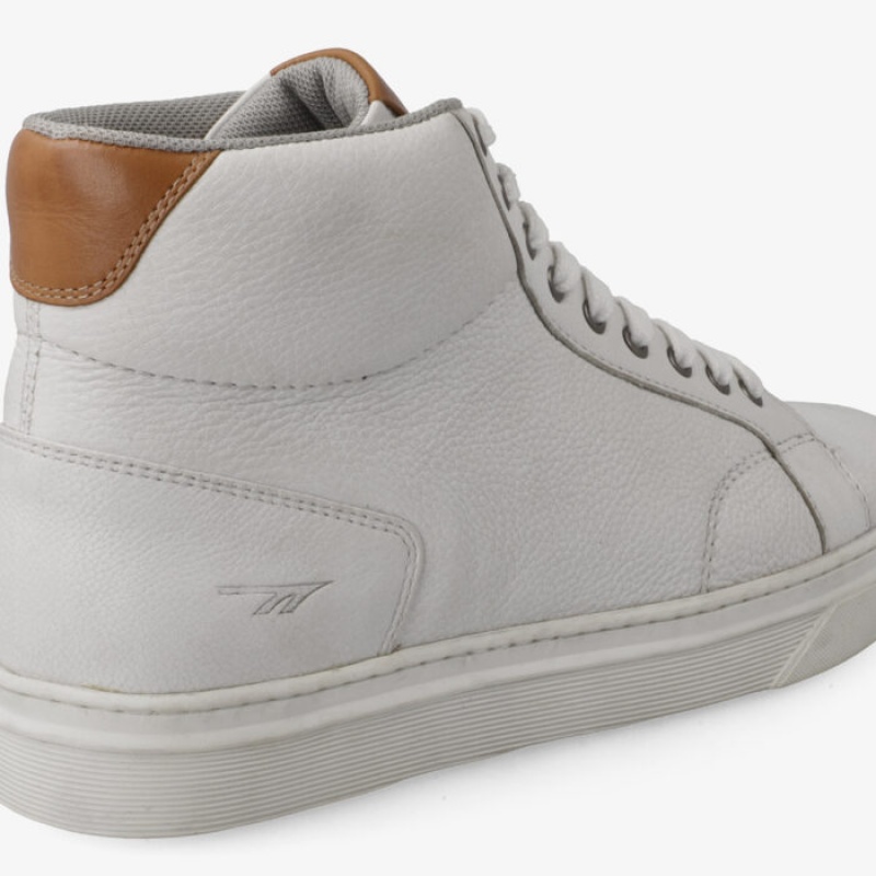 Tenis Hi-Tec Brooklyn Mid Hombre Blancos | MX34-14