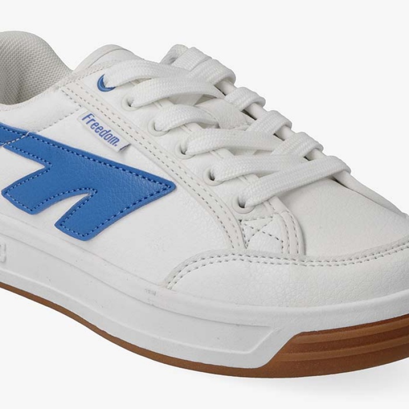 Tenis Hi-Tec Freedom Niños Blancos Azules | MX58-87