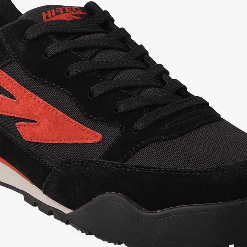 Tenis Hi-Tec Granite Hombre Negros Rojos | MX41-95