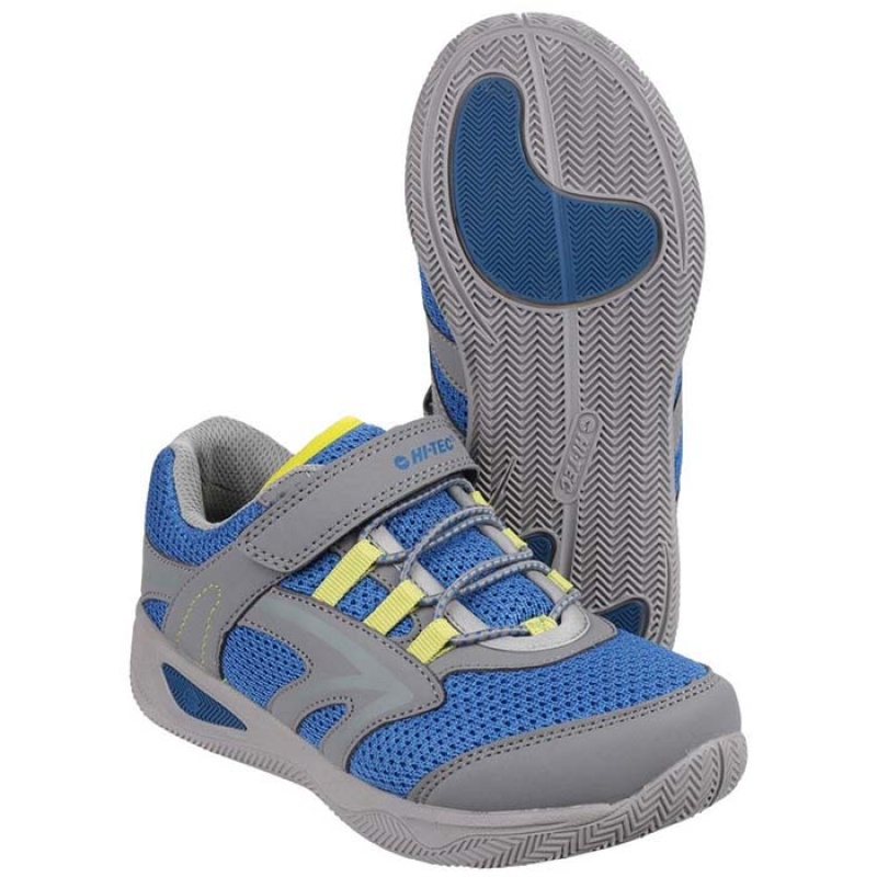 Tenis Hi-Tec Thunder Niños Grises Claro | MX97-37