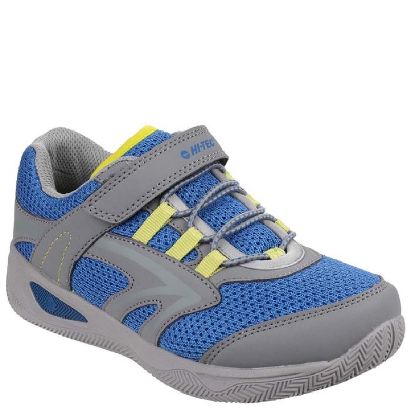 Tenis Hi-Tec Thunder Niños Grises Claro | MX97-37