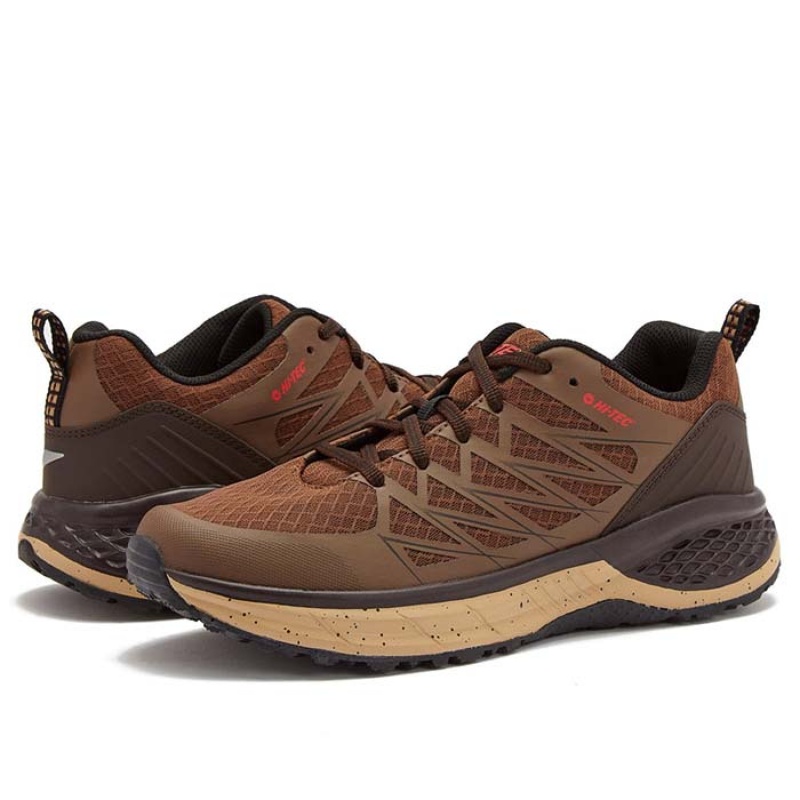 Tenis Para Trail Running Hi-Tec Destroyer Low Hombre Marrom | MX38-45