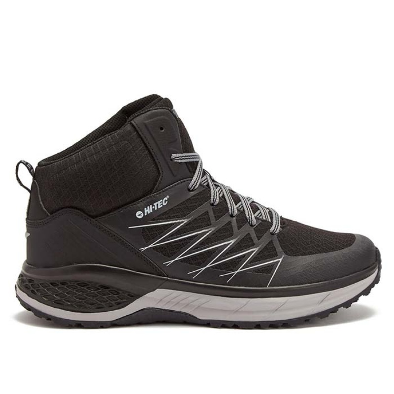 Tenis Para Trail Running Hi-Tec Destroyer Mid Hombre Negros | MX81-74