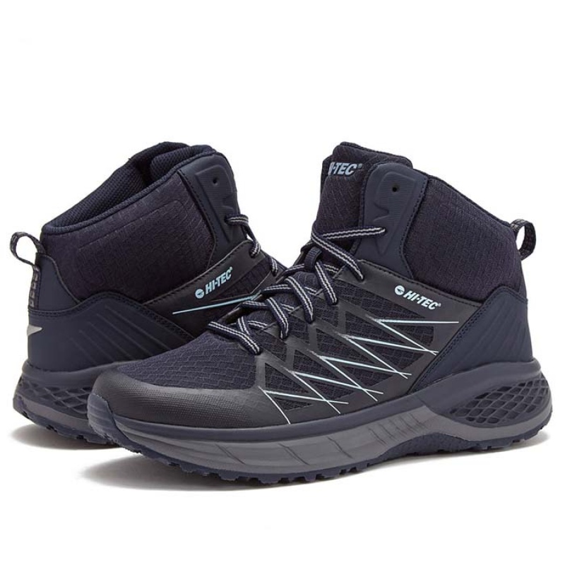 Tenis Para Trail Running Hi-Tec Destroyer Mid Hombre Azul Marino Azules | MX25-96