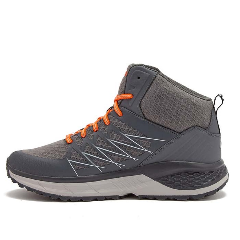 Tenis Para Trail Running Hi-Tec Destroyer Mid Hombre Grises Oscuro | MX75-95