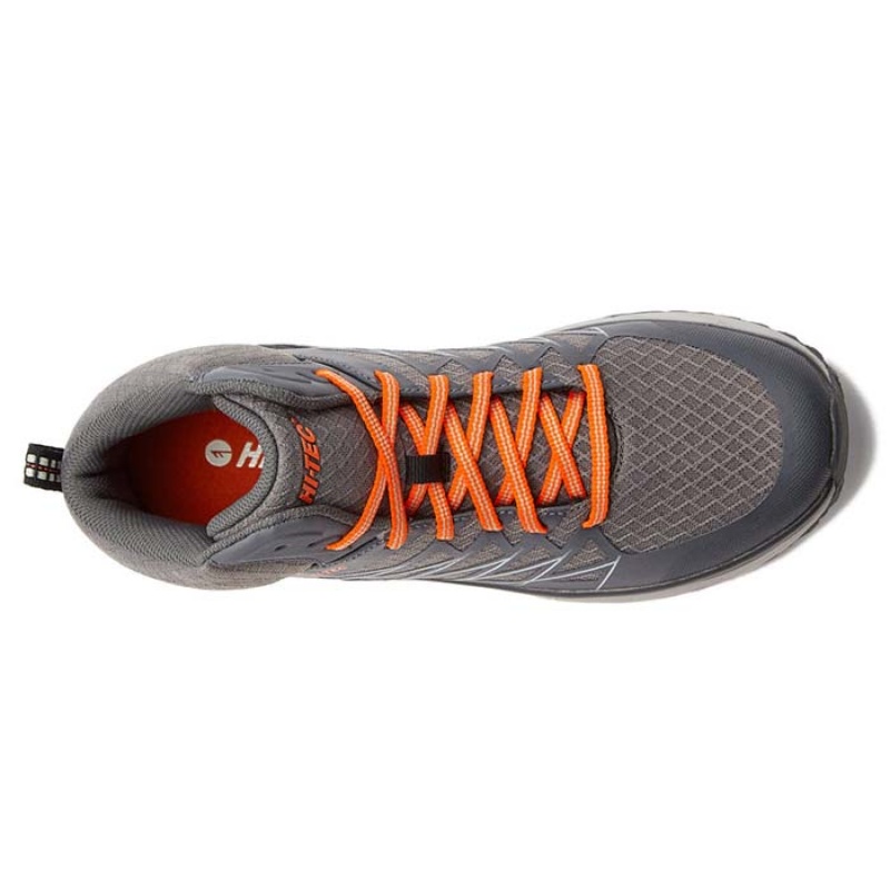 Tenis Para Trail Running Hi-Tec Destroyer Mid Hombre Grises Oscuro | MX75-95