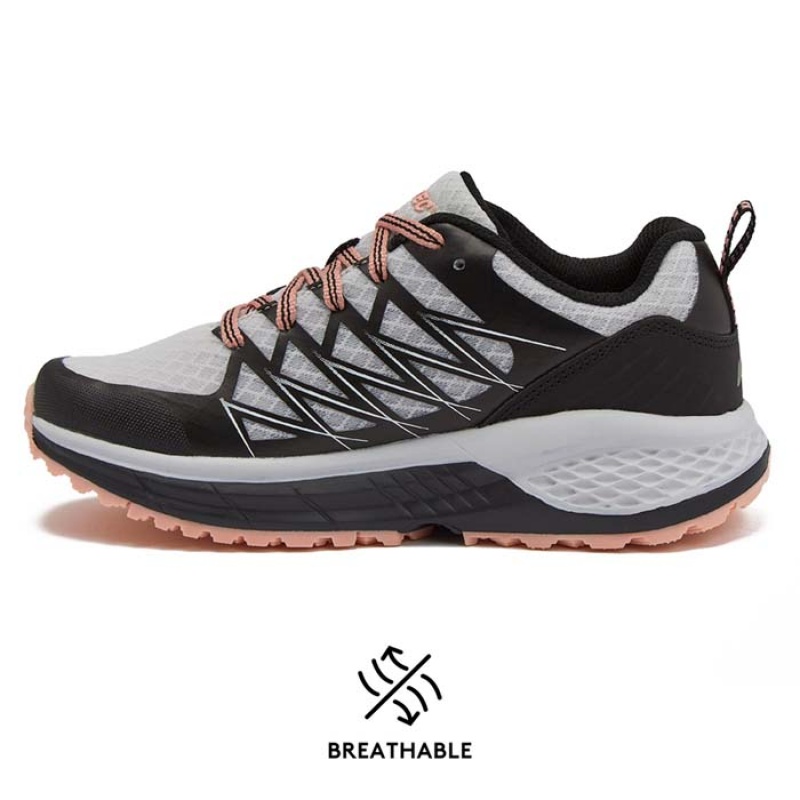 Tenis Para Trail Running Hi-Tec Destroyer Low Mujer Negros Grises | MX10-26