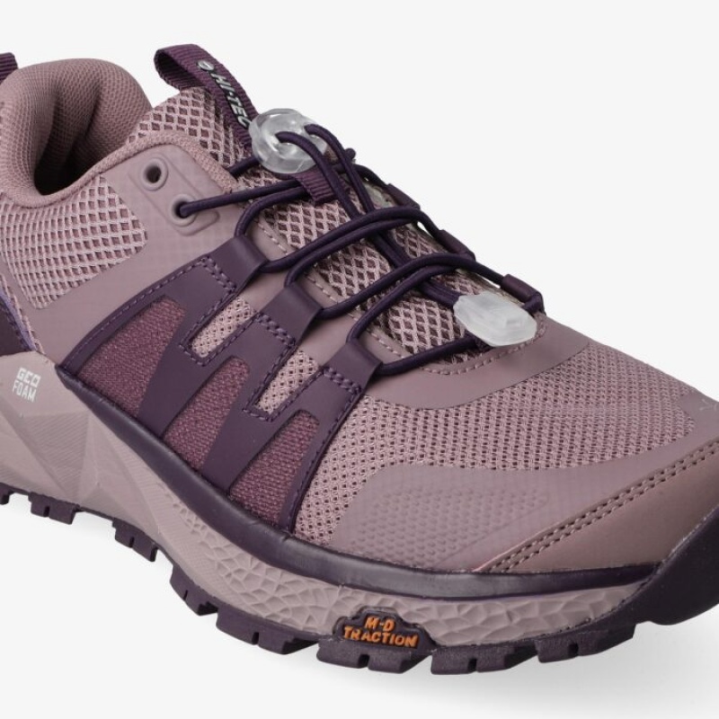 Tenis Para Trail Running Hi-Tec Geo-Contour Mujer Plum | MX97-82