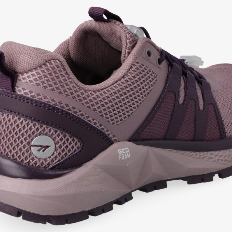 Tenis Para Trail Running Hi-Tec Geo-Contour Mujer Plum | MX97-82