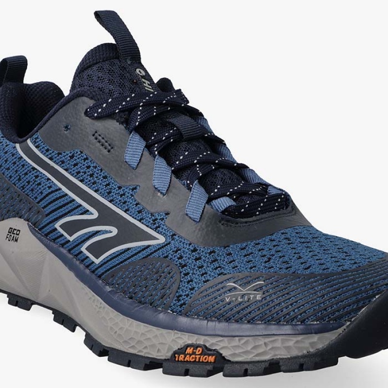 Tenis Para Trail Running Hi-Tec Geo-Nakuru Hombre Azul Marino | MX43-10