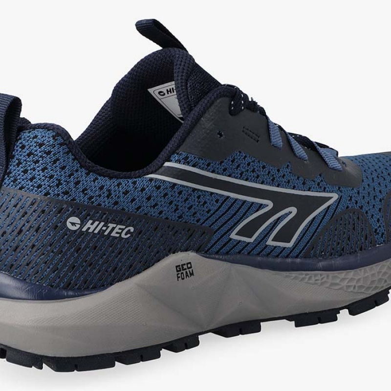 Tenis Para Trail Running Hi-Tec Geo-Nakuru Hombre Azul Marino | MX43-10