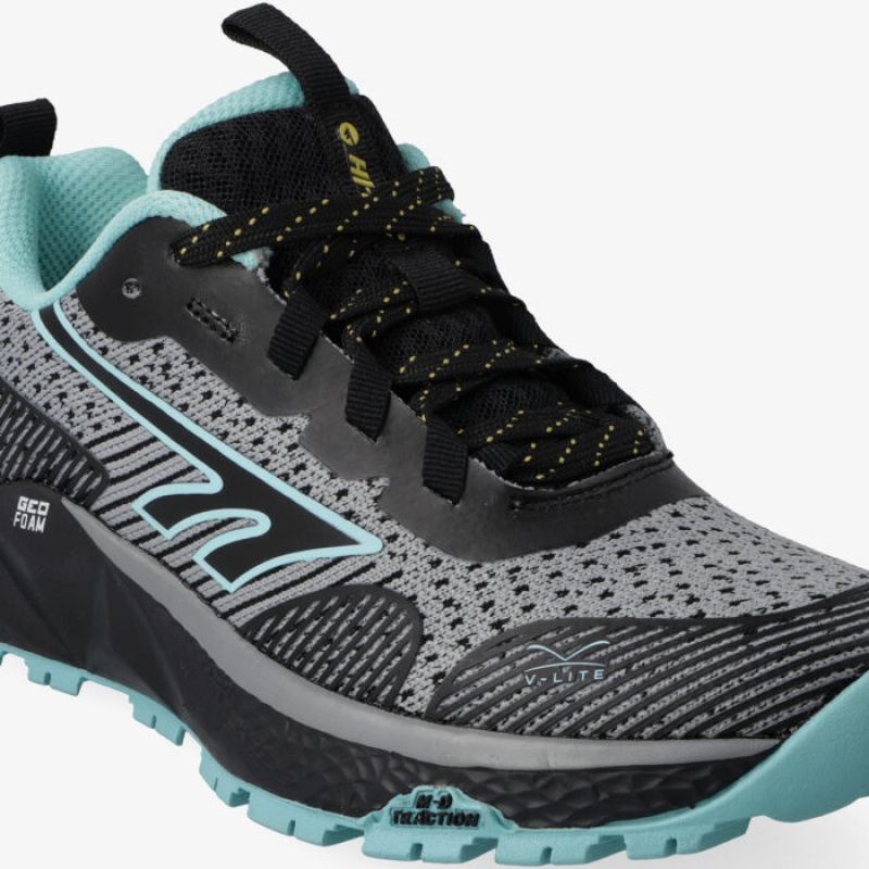 Tenis Para Trail Running Hi-Tec Geo-Nakuru Mujer Grises | MX09-25