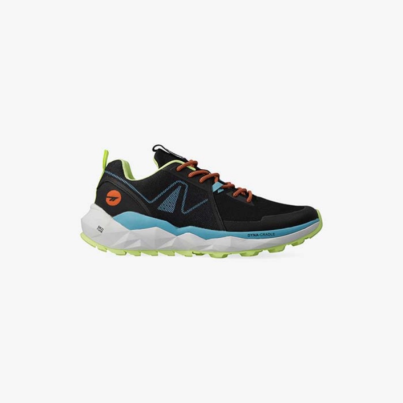 Tenis Para Trail Running Hi-Tec Geo-Trail Pro Hombre Negros Naranjas | MX10-01