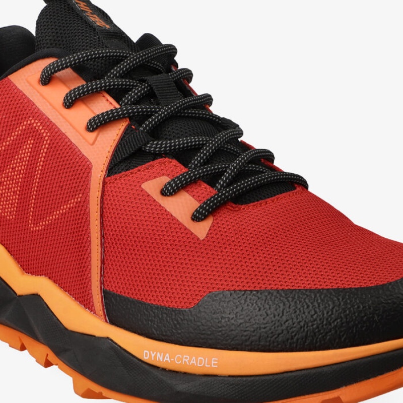 Tenis Para Trail Running Hi-Tec Geo-Trail Pro Hombre Rojos Negros | MX08-46