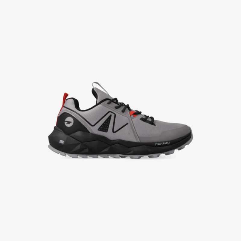 Tenis Para Trail Running Hi-Tec Geo-Trail Pro Hombre Grises Negros | MX59-12