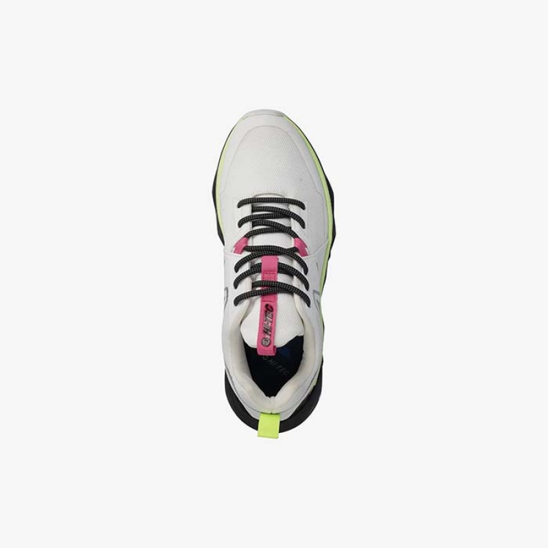 Tenis Para Trail Running Hi-Tec Geo-Trail Pro Mujer Blancos Rosas | MX63-05