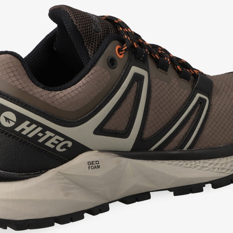 Tenis Para Trail Running Hi-Tec Geo-Walker Bay Hombre Marrom Negros | MX65-45