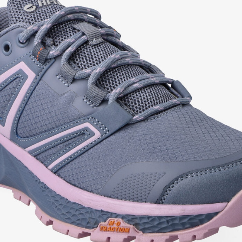 Tenis Para Trail Running Hi-Tec Geo-Walker Bay Mujer Grises | MX73-15