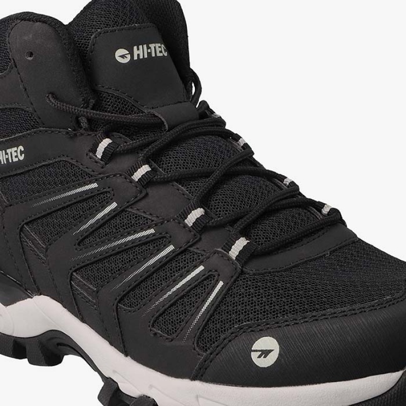 Tenis Para Trail Running Hi-Tec Grand Paradiso Mid Hombre Negros | MX83-89