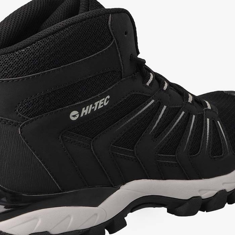 Tenis Para Trail Running Hi-Tec Grand Paradiso Mid Hombre Negros | MX83-89