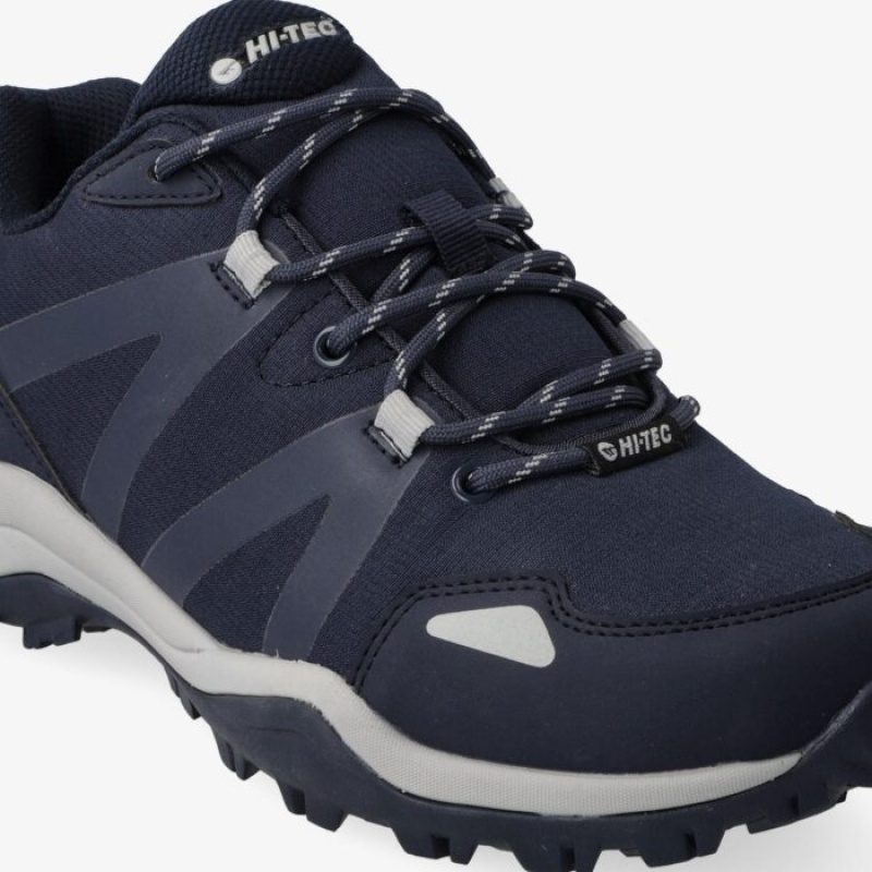 Tenis de Senderismo Hi-Tec Ares Hombre Azul Marino Grises | MX67-36