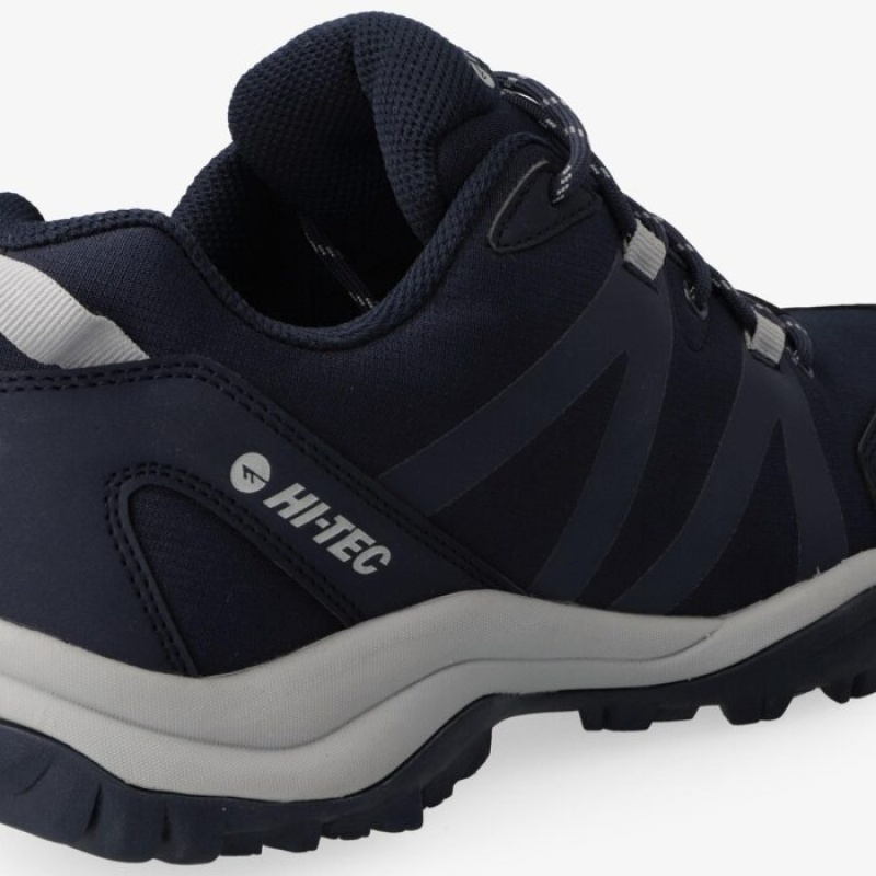 Tenis de Senderismo Hi-Tec Ares Hombre Azul Marino Grises | MX67-36