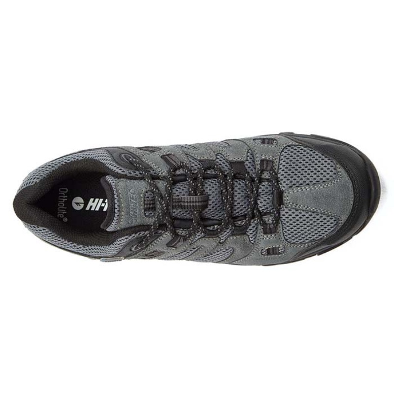 Tenis de Senderismo Hi-Tec Ravus Low WP Hombre Grises Oscuro | MX47-05