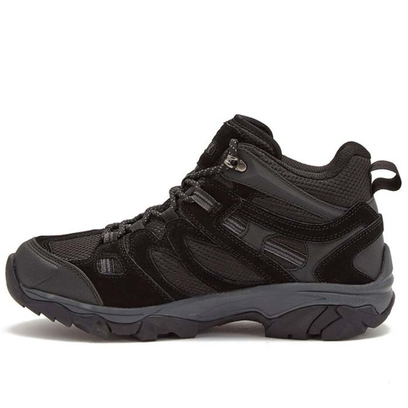 Tenis de Senderismo Hi-Tec Ravus Mid WP Hombre Negros | MX01-26