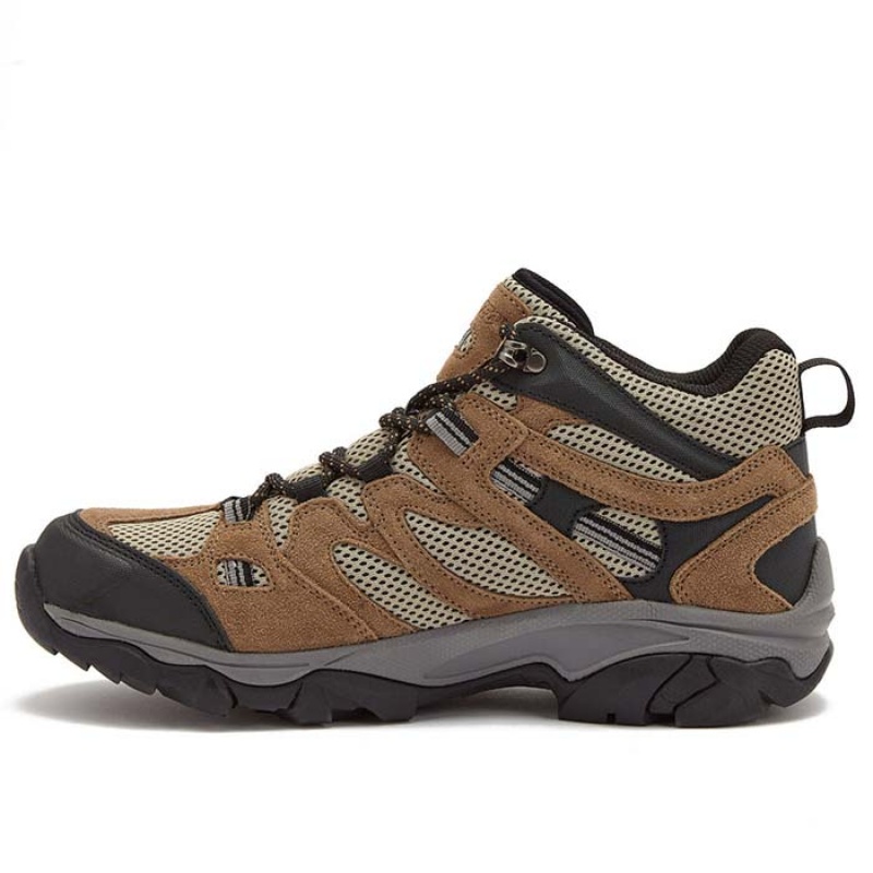 Tenis de Senderismo Hi-Tec Ravus Mid WP Hombre Tan | MX39-35