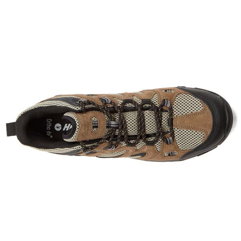 Tenis de Senderismo Hi-Tec Ravus Mid WP Hombre Tan | MX39-35